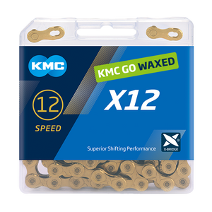 X12 126L 12 Speed Chain Go Waxed Ti-N Gold