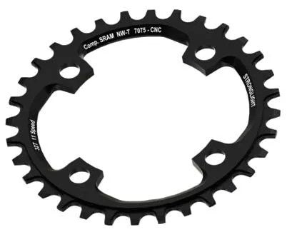 Chainring 104mm 32T 4 Bolt Black